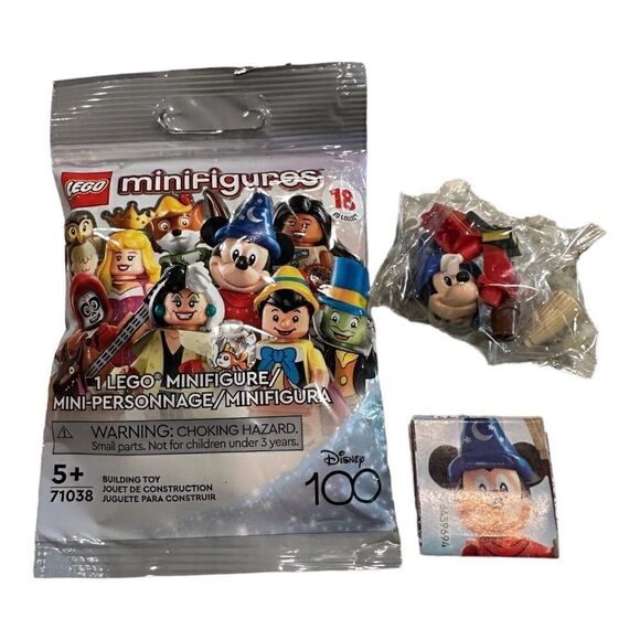 LEGO Sorcerer’s Apprentice MICKEY MOUSE DISNEY 100th Mini-figure 71038 - Picture 3 of 9